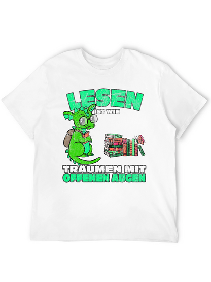 Bookworm Dragon T-Shirt - Reading is Dreaming Tee