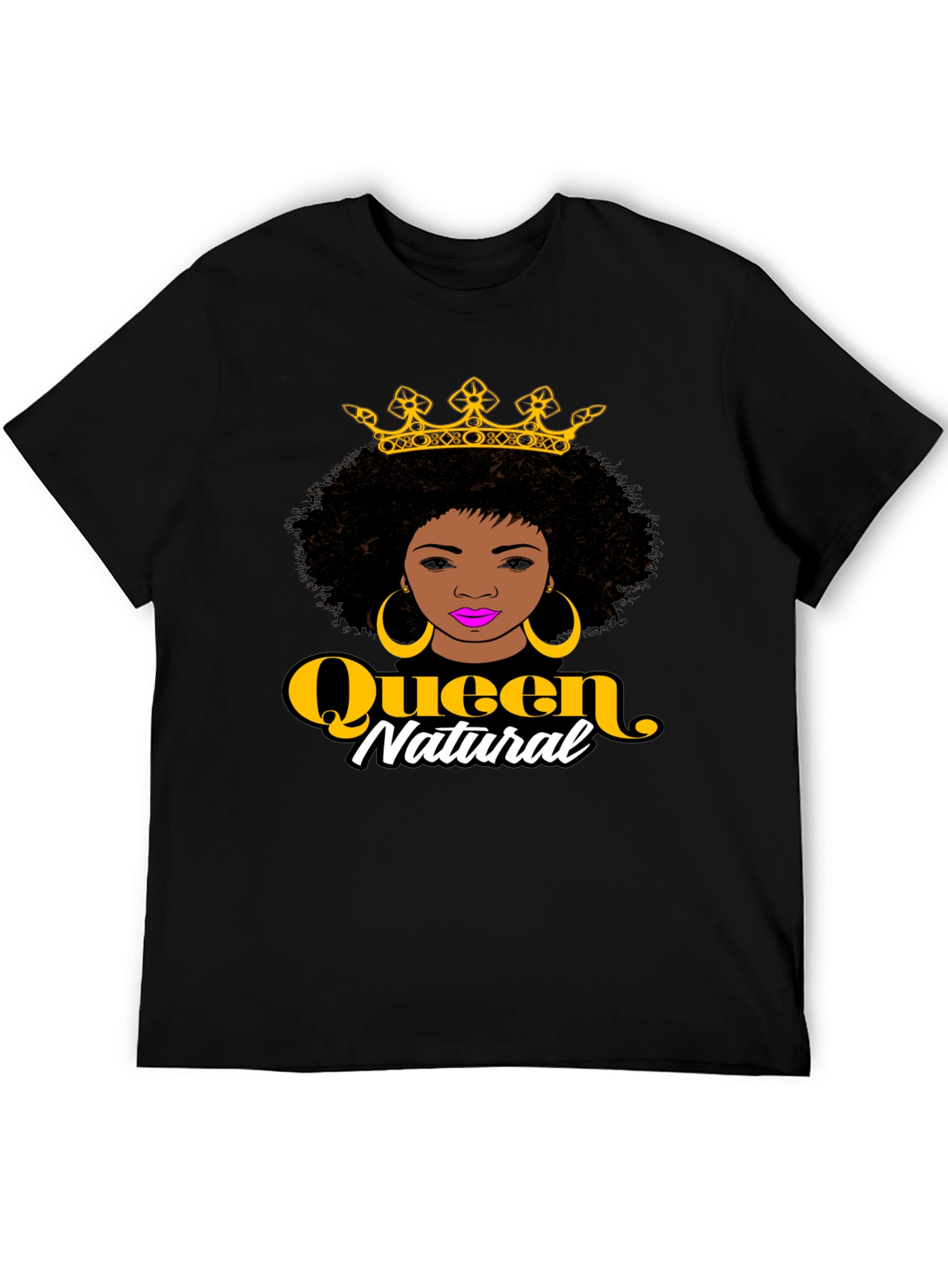 Queen Natural Graphic Black T-Shirt