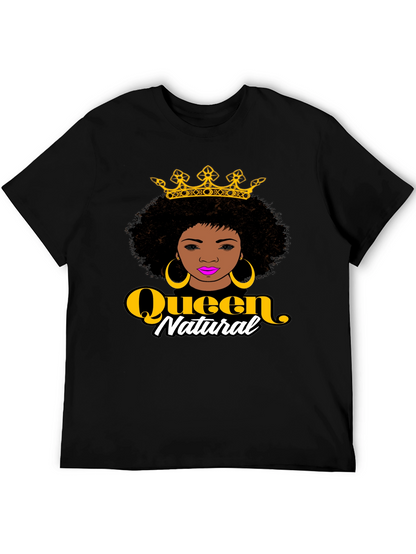 Queen Natural Graphic Black T-Shirt