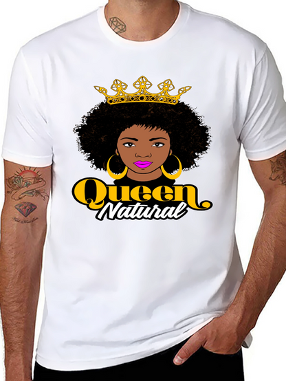 Queen Natural Graphic Black T-Shirt