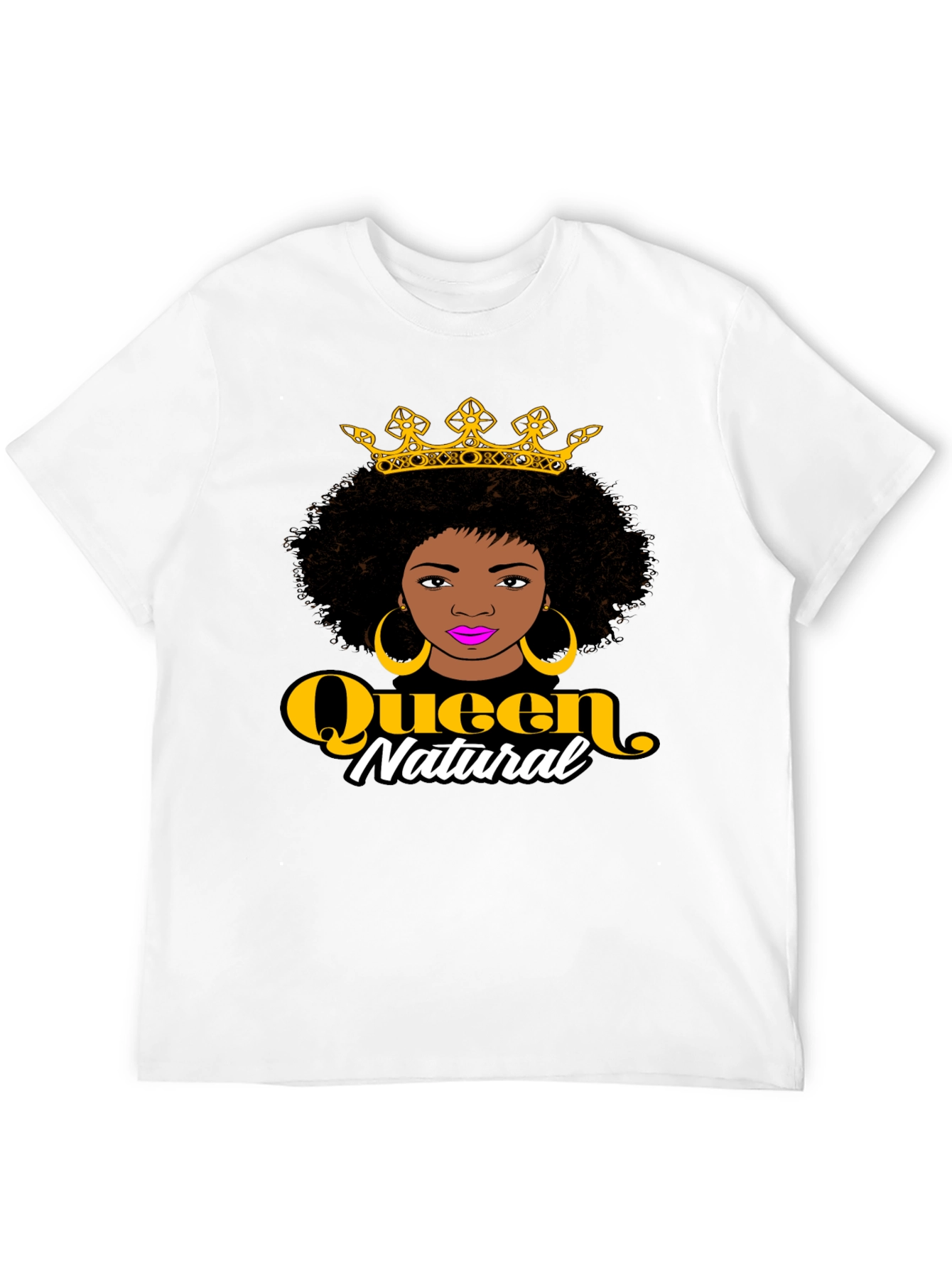 Queen Natural Graphic Black T-Shirt