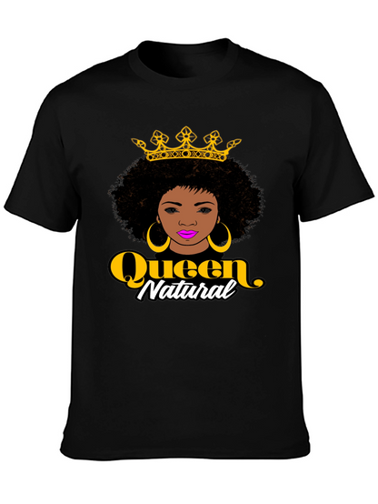 Queen Natural Graphic Black T-Shirt
