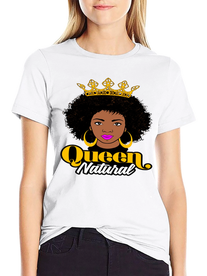 Queen Natural Graphic Black T-Shirt