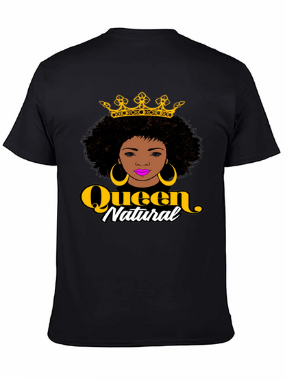 Queen Natural Graphic Black T-Shirt