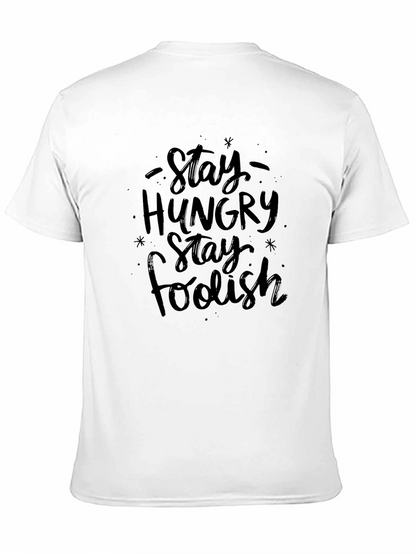 Stay Hungry Stay Foolish Black T-Shirt
