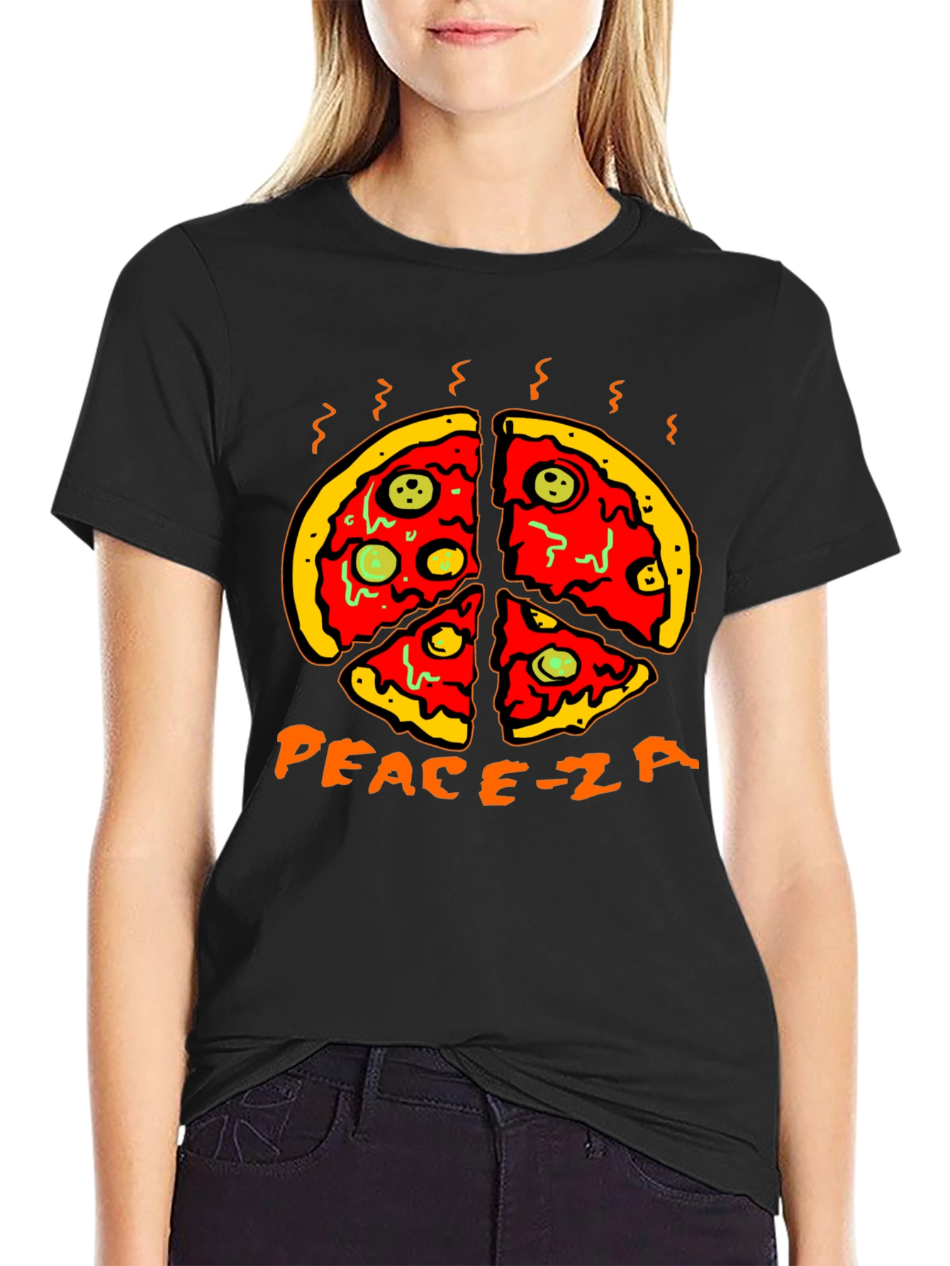 Peace-za Pizza Graphic Tee