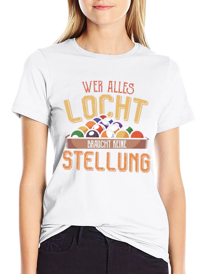 Wer Alles Locht Billiard Graphic T-Shirt