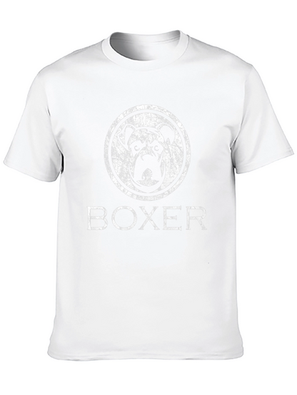 Distressed Boxer Dog Graphic T-Shirt
