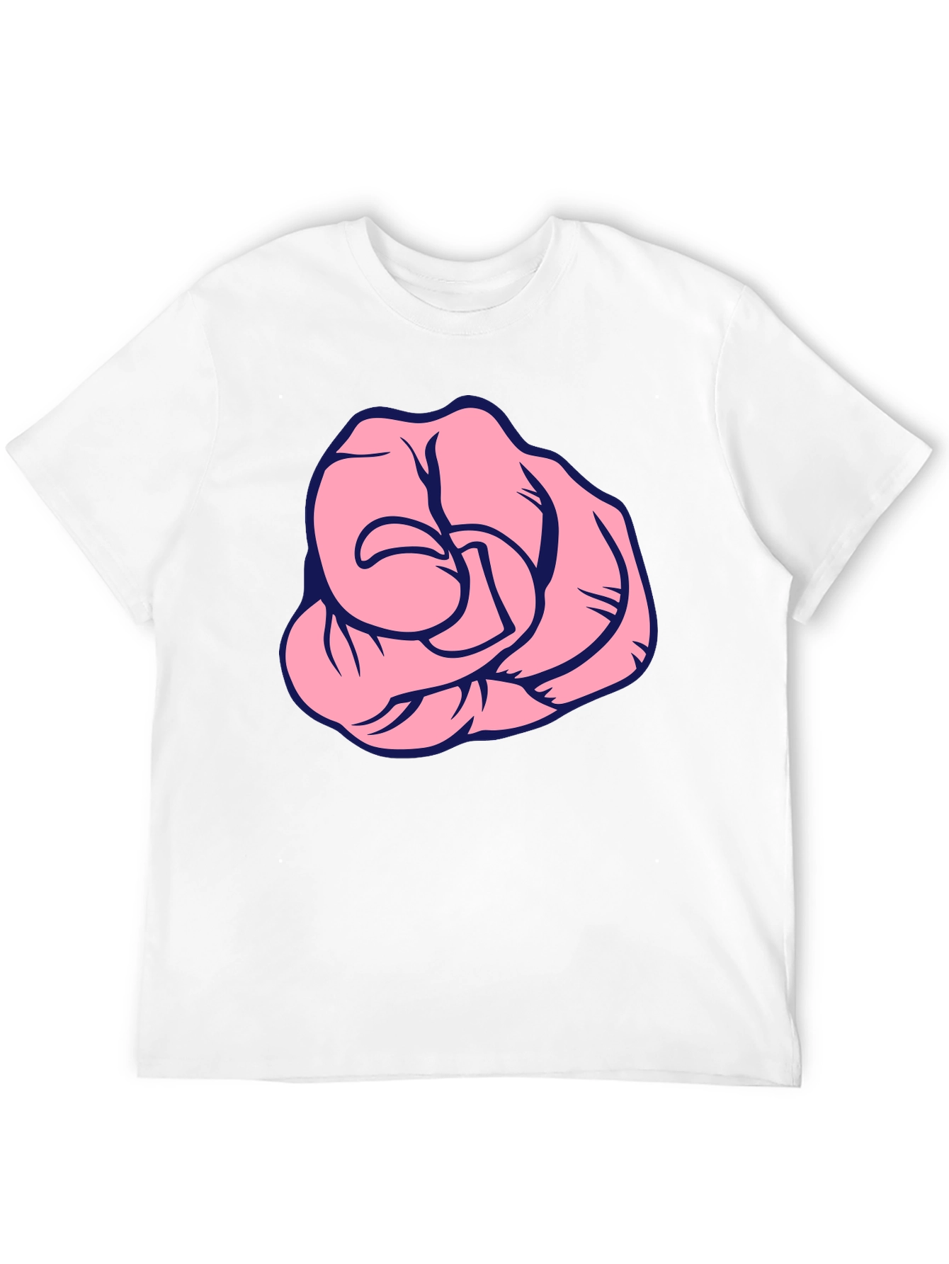 Pink Fist Graphic Black T-Shirt