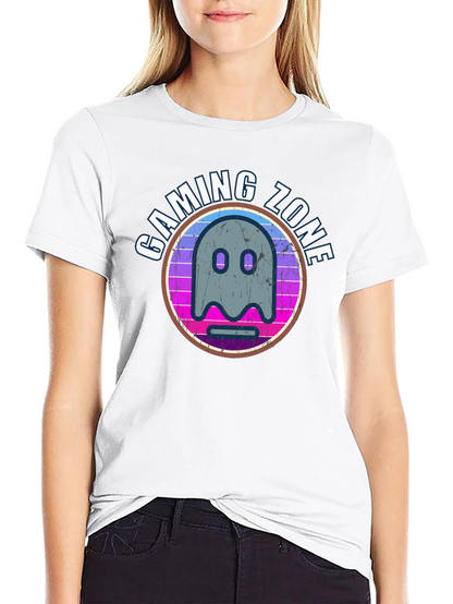 Gaming Zone Ghost Graphic T-Shirt