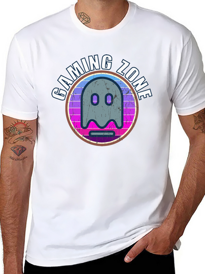 Gaming Zone Ghost Graphic T-Shirt