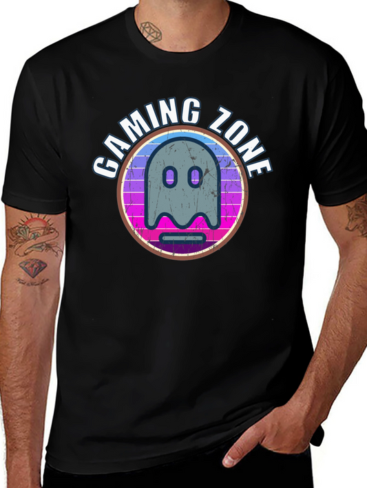 Gaming Zone Ghost Graphic T-Shirt