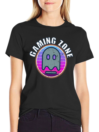 Gaming Zone Ghost Graphic T-Shirt