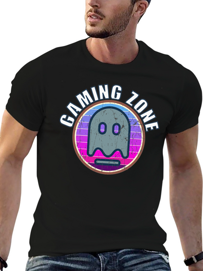 Gaming Zone Ghost Graphic T-Shirt