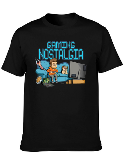 Gaming Nostalgia Black T-Shirt