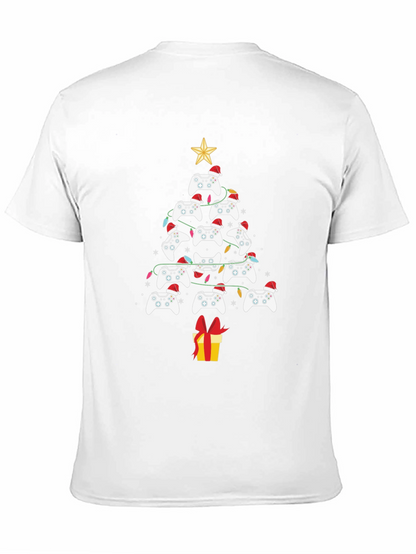 Gamer Christmas Tree T-Shirt - Holiday Gaming Apparel