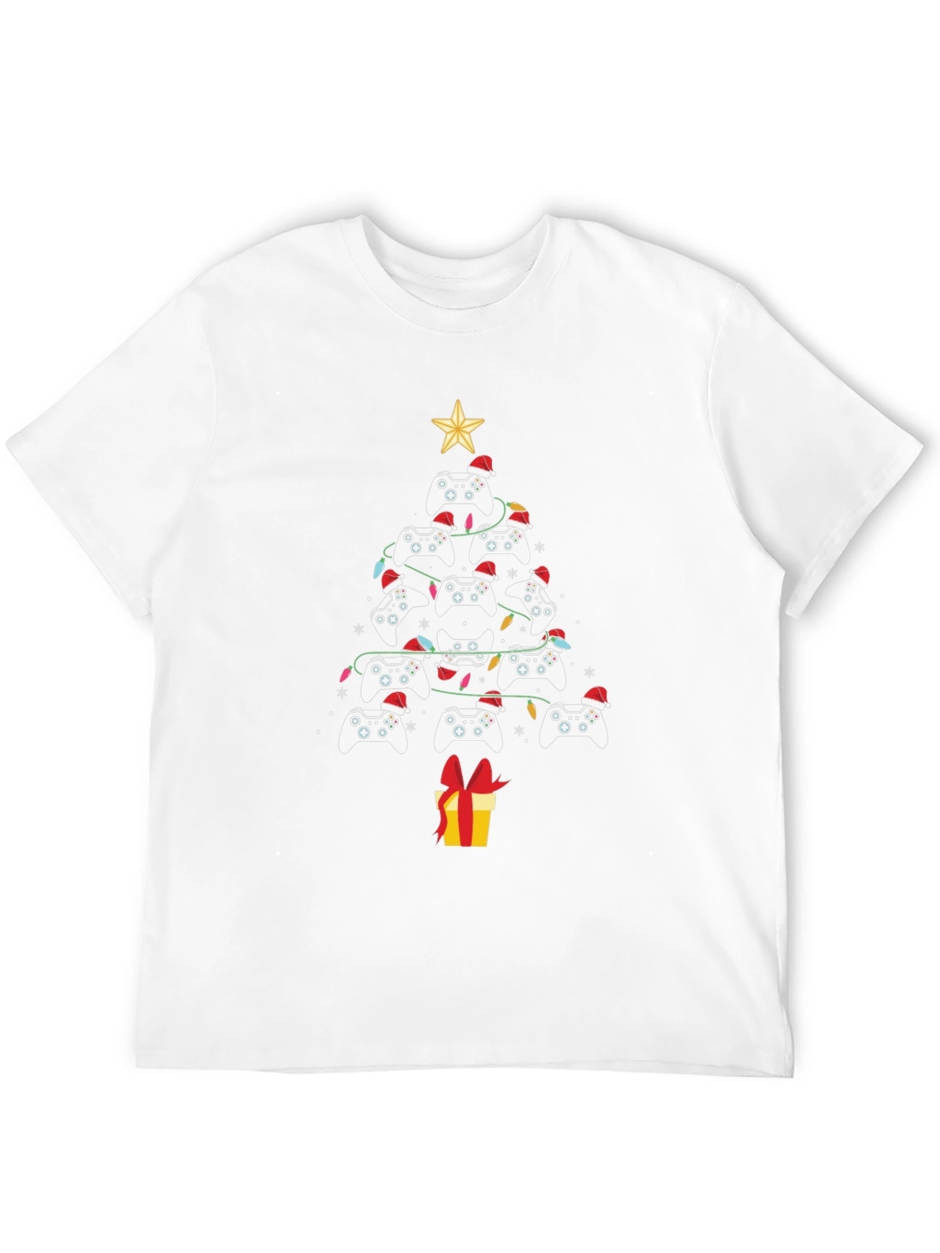 Gamer Christmas Tree T-Shirt - Holiday Gaming Apparel