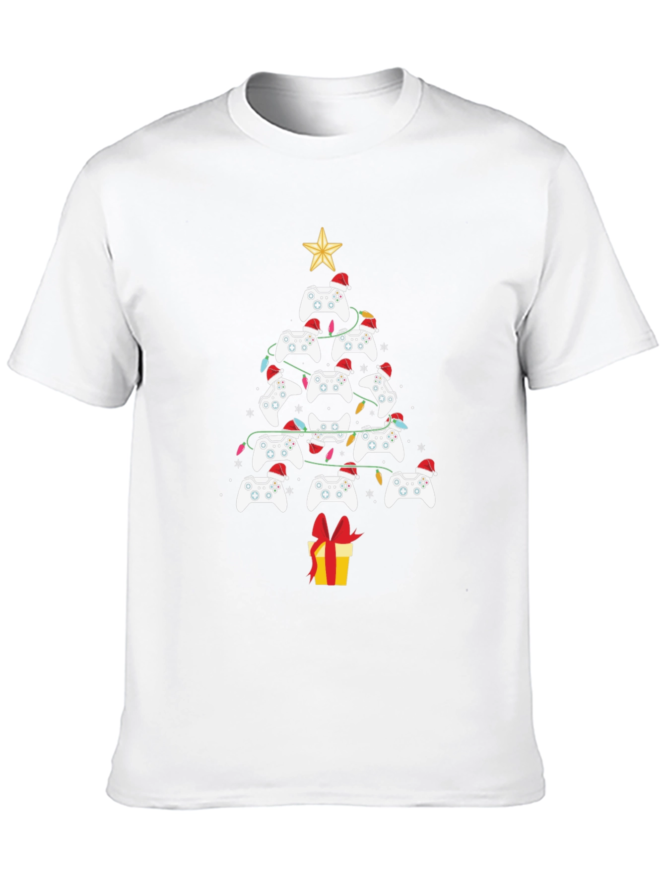 Gamer Christmas Tree T-Shirt - Holiday Gaming Apparel