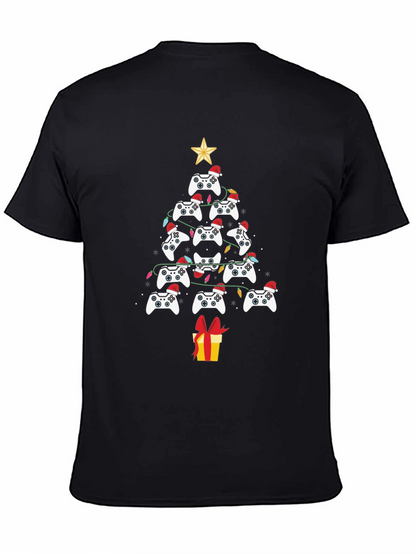 Gamer Christmas Tree T-Shirt - Holiday Gaming Apparel