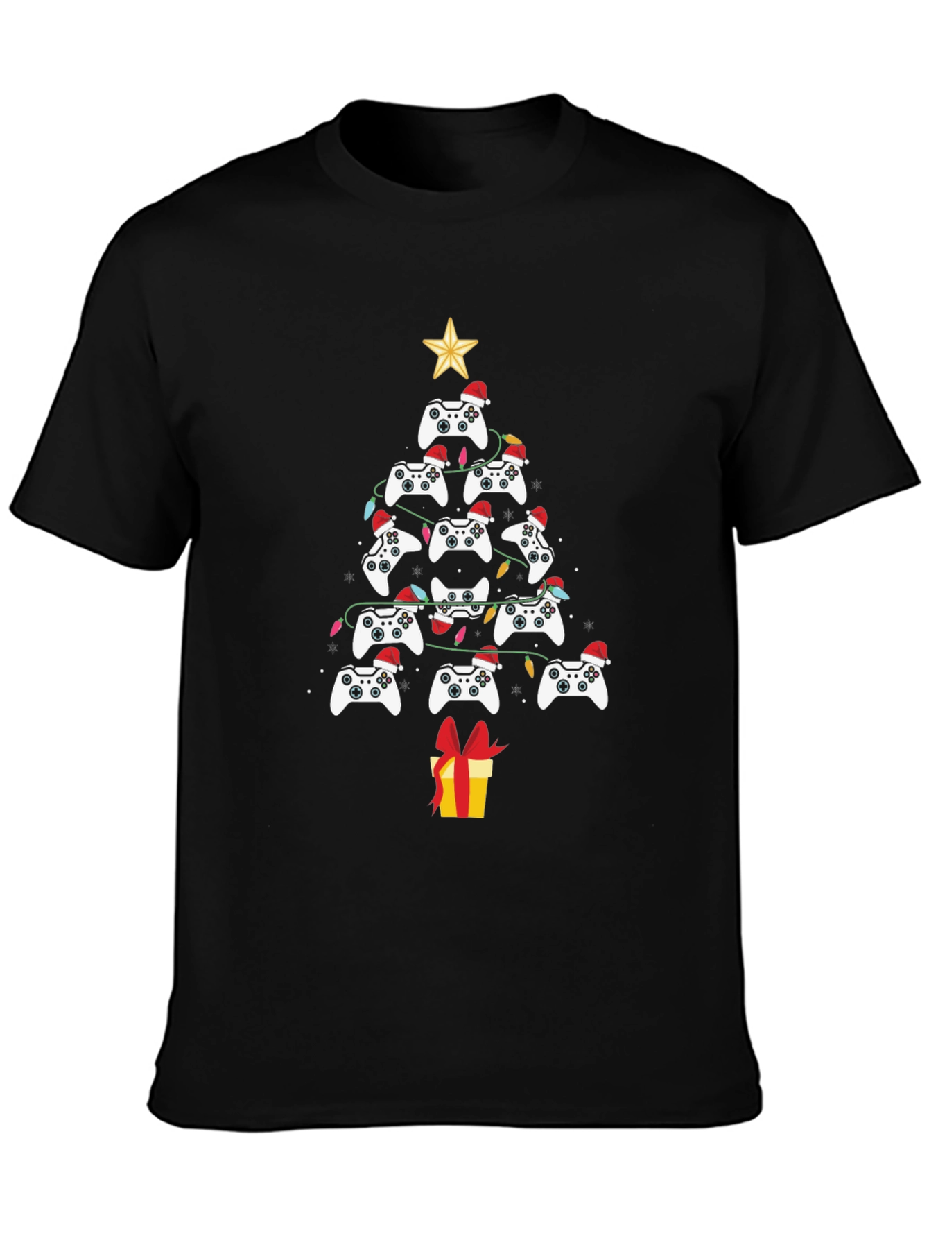 Gamer Christmas Tree T-Shirt - Holiday Gaming Apparel