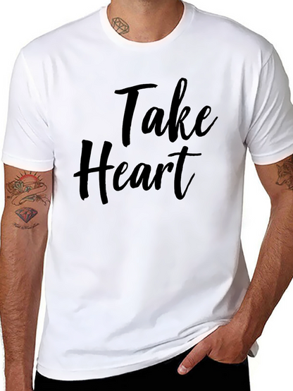 Take Heart Black Graphic Tee - Stylish Comfort