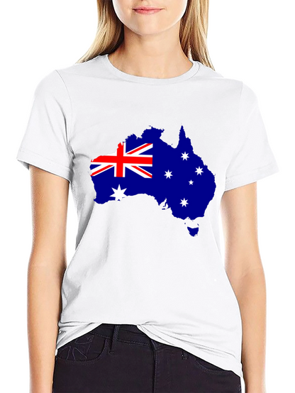 Australia Map Flag Graphic T-Shirt