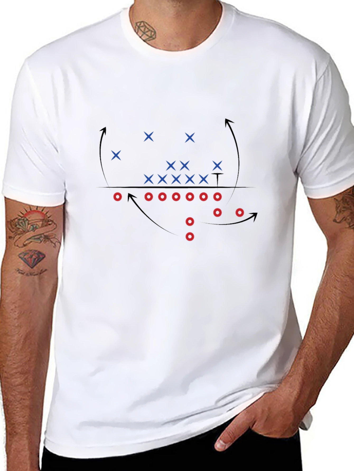 Football Play T-Shirt - Black