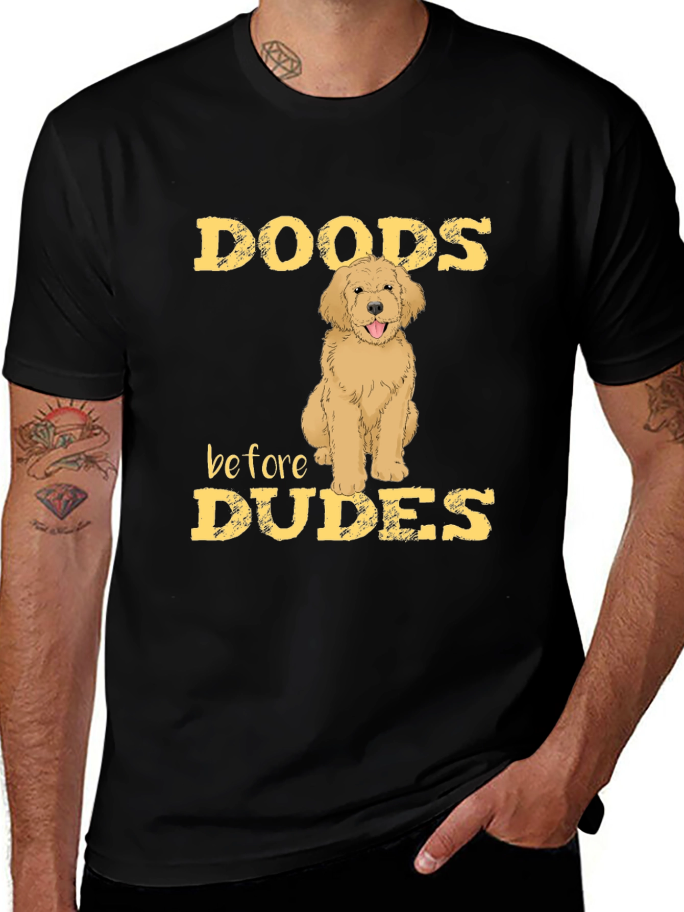 Doods Before Dudes Dog Lover Graphic Tee