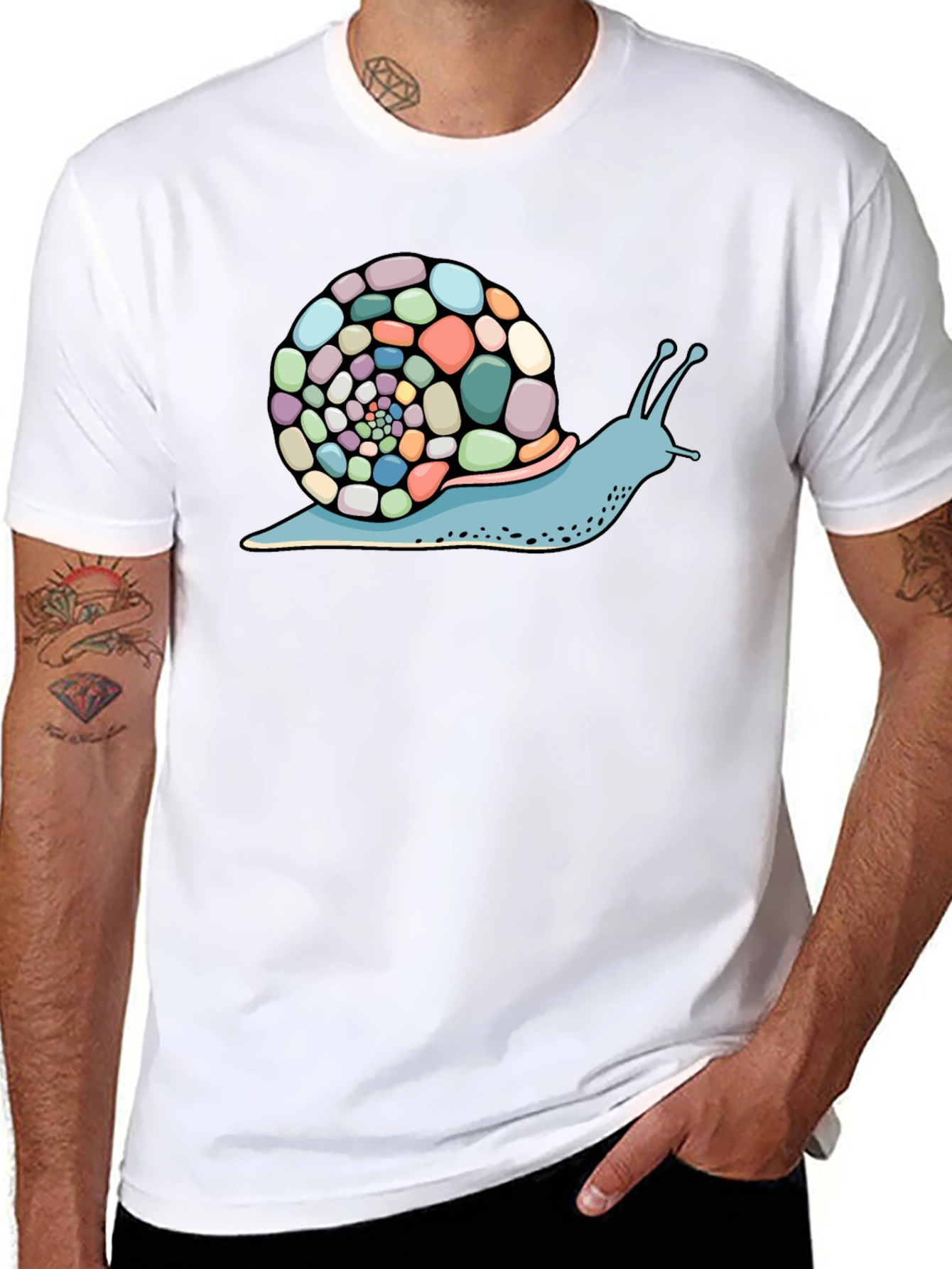 Snail Graphic Tee - Cool Comfort