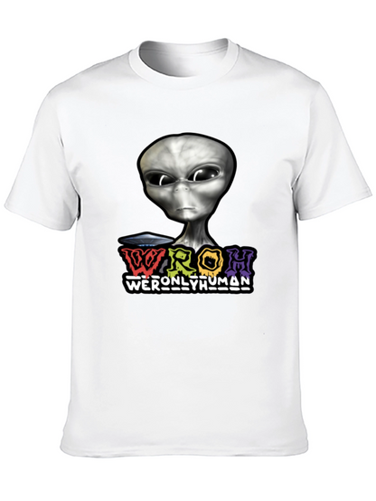 Alien Graphic T-Shirt - WERONLYHUMAN Black Tee