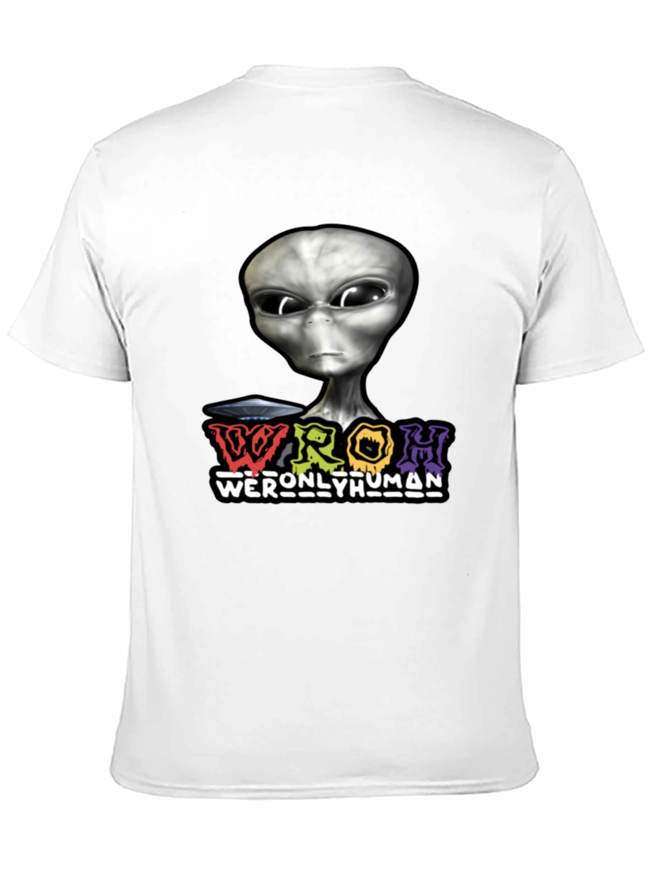 Alien Graphic T-Shirt - WERONLYHUMAN Black Tee