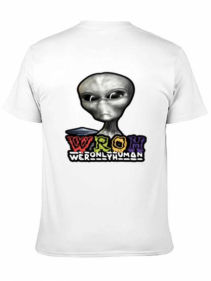 Alien Graphic T-Shirt - WERONLYHUMAN Black Tee