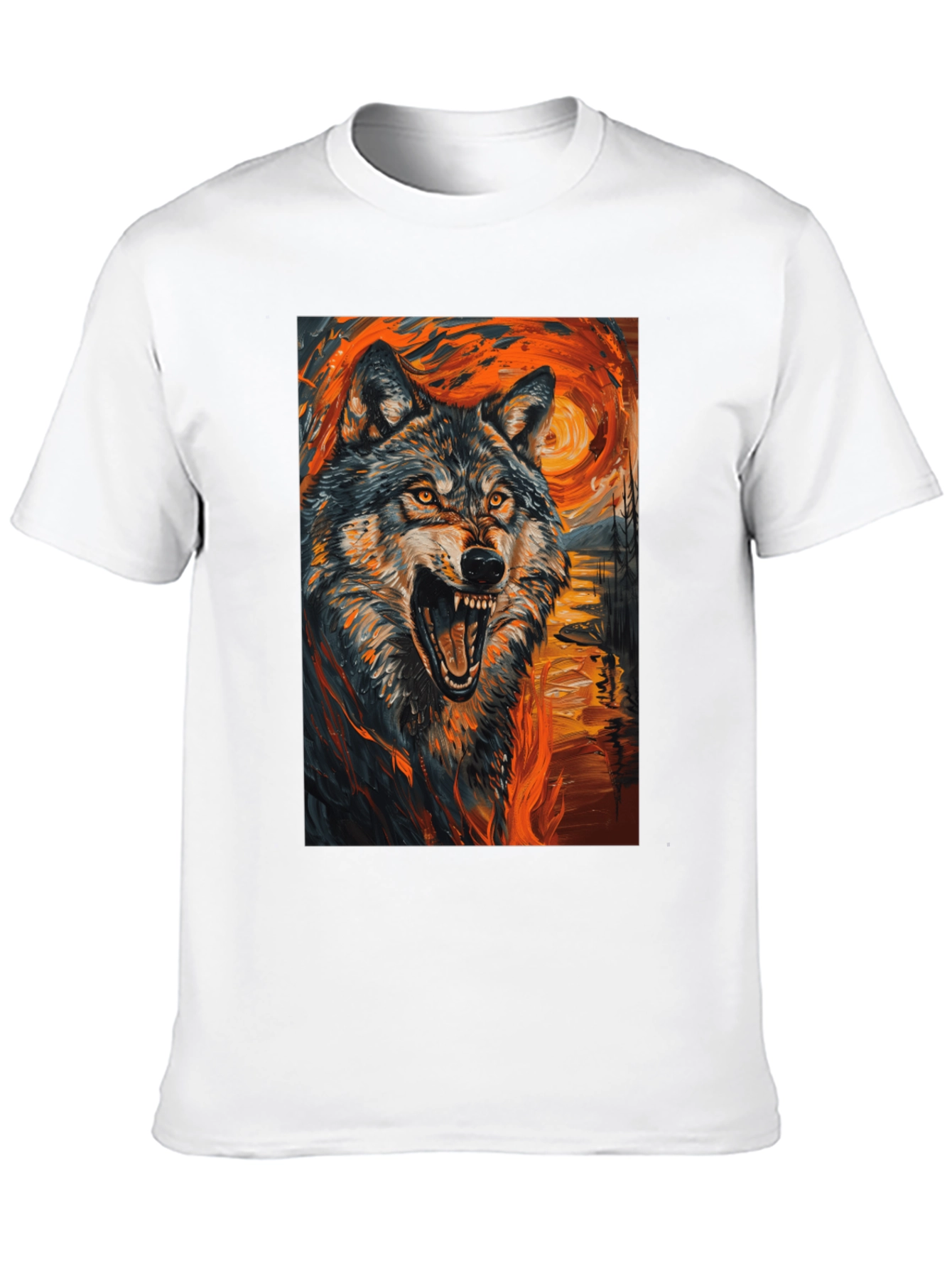 Wolf Art T-Shirt - Vibrant Graphic Tee