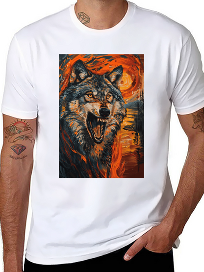 Wolf Art T-Shirt - Vibrant Graphic Tee