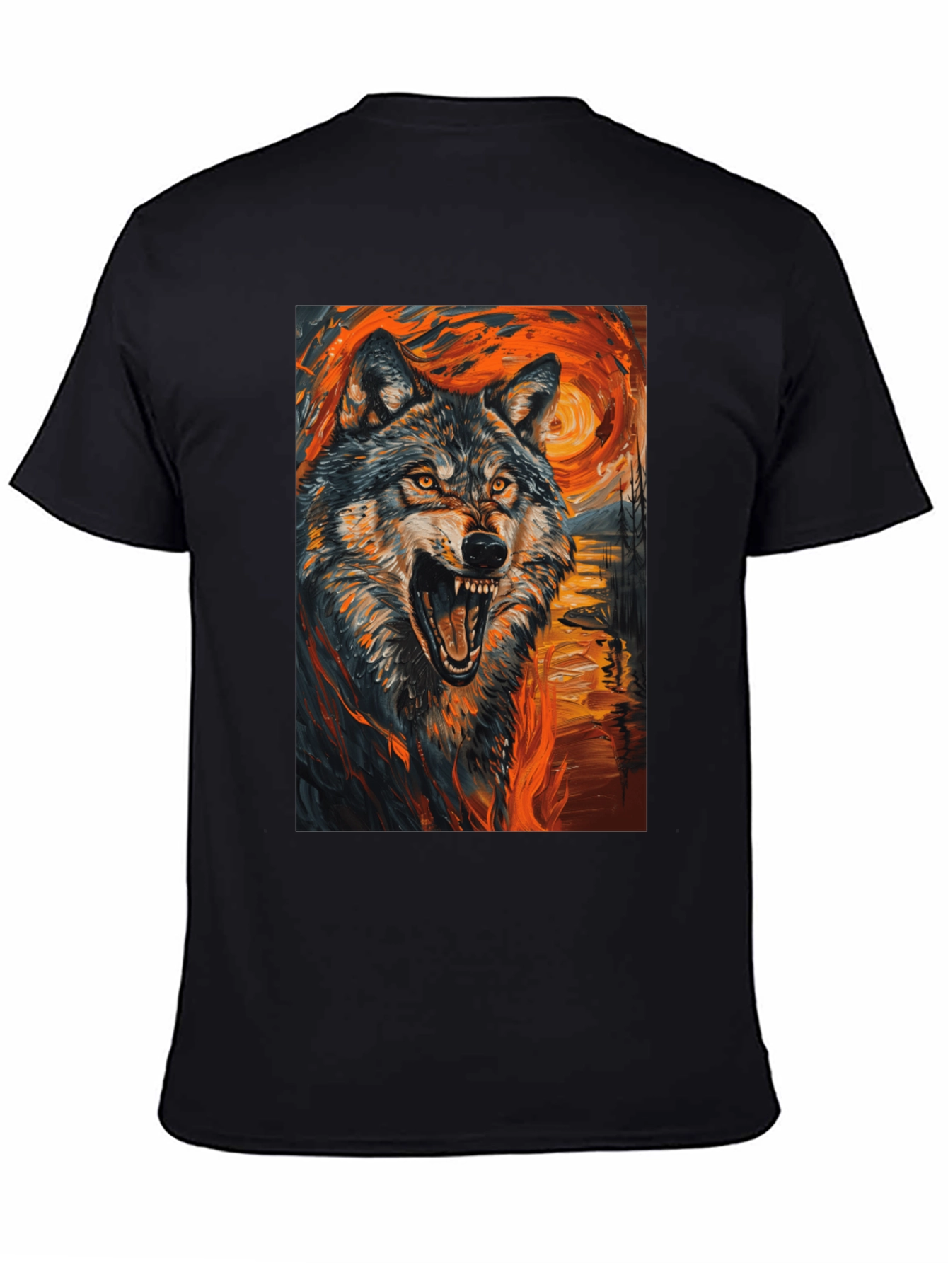 Wolf Art T-Shirt - Vibrant Graphic Tee