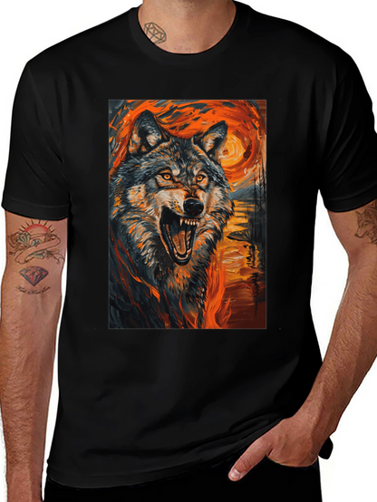 Wolf Art T-Shirt - Vibrant Graphic Tee