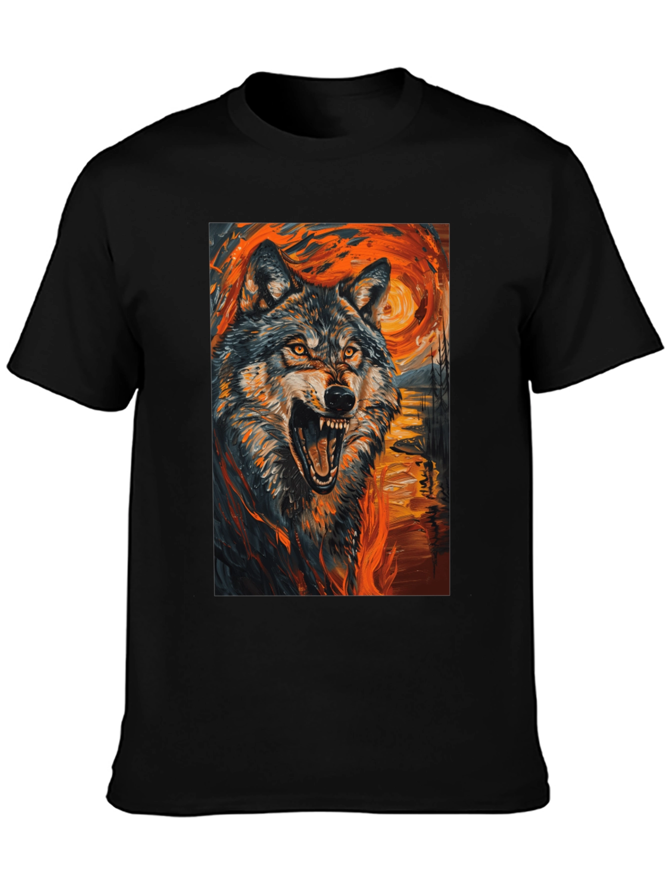 Wolf Art T-Shirt - Vibrant Graphic Tee