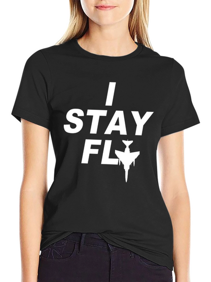 I Stay Fly Graphic Tee - Black Casual T-Shirt