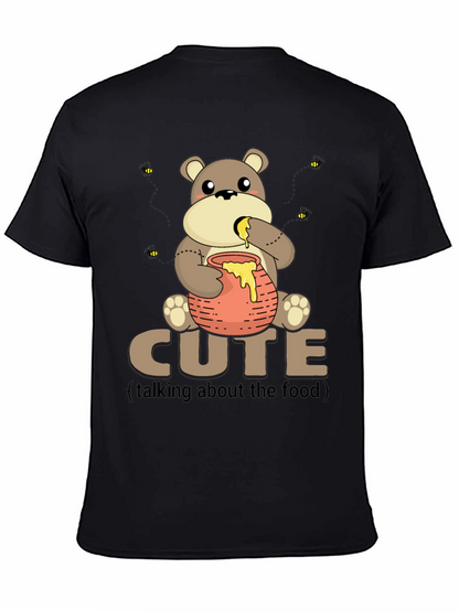 Cute Bear with Honey Pot Graphic T-Shirt