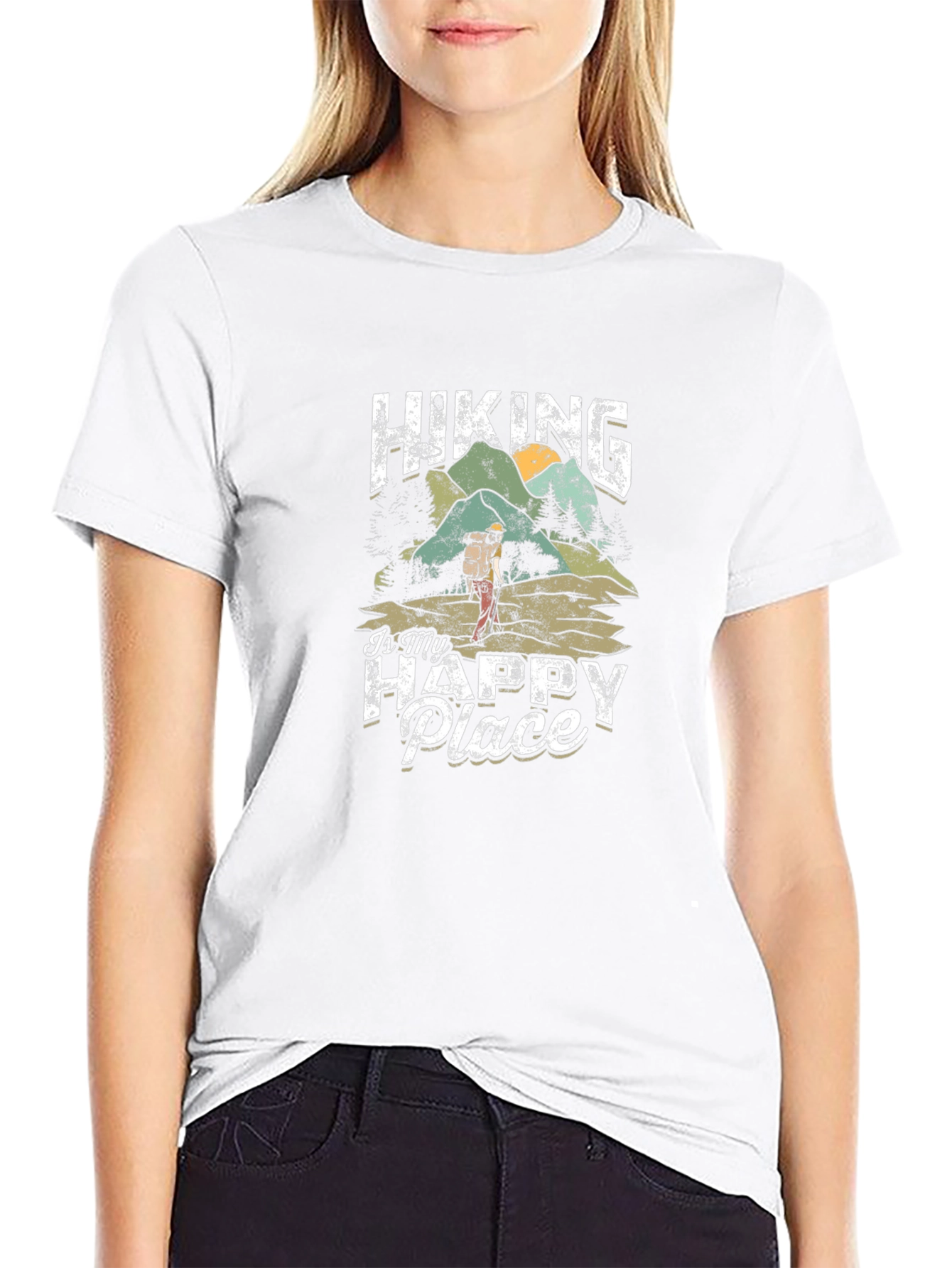 Hiking Is My Happy Place Graphic Tee