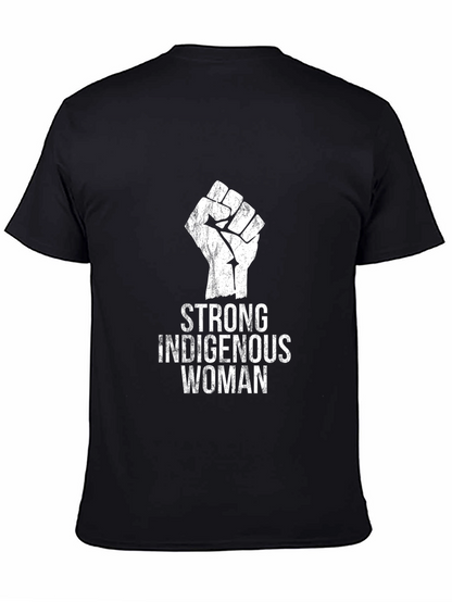 Strong Indigenous Woman Graphic T-Shirt