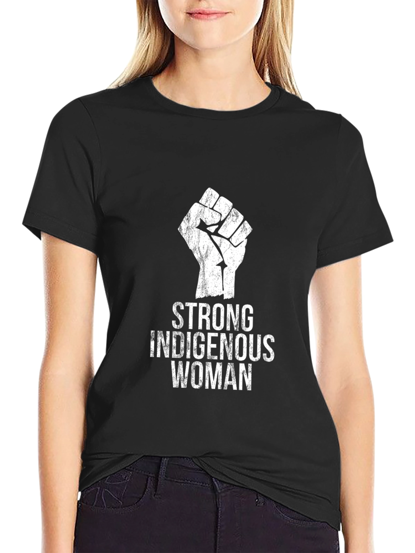 Strong Indigenous Woman Graphic T-Shirt