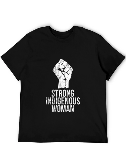 Strong Indigenous Woman Graphic T-Shirt