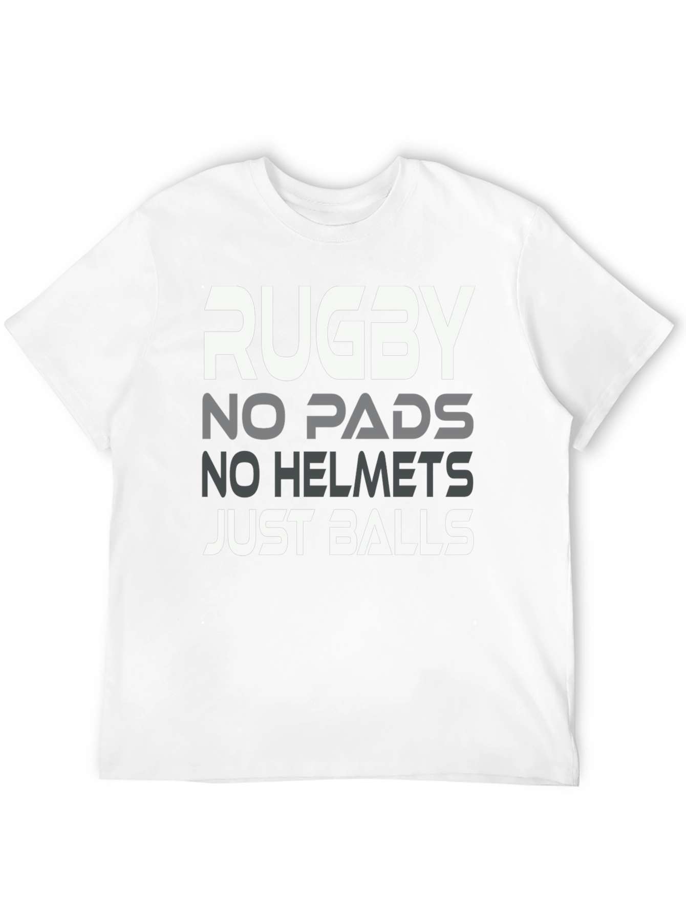Rugby No Pads No Helmets Just Balls Graphic Tee