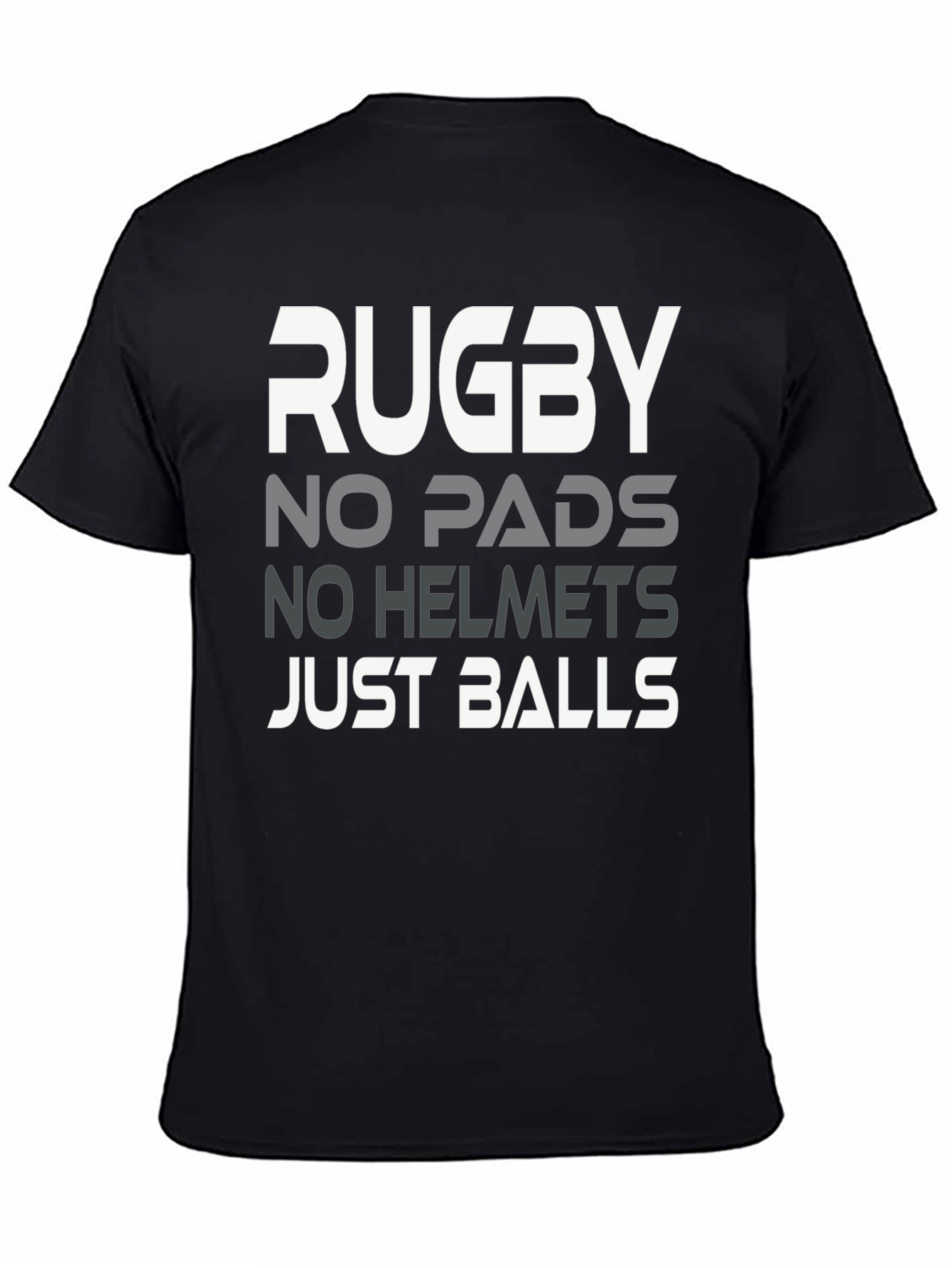 Rugby No Pads No Helmets Just Balls Graphic Tee