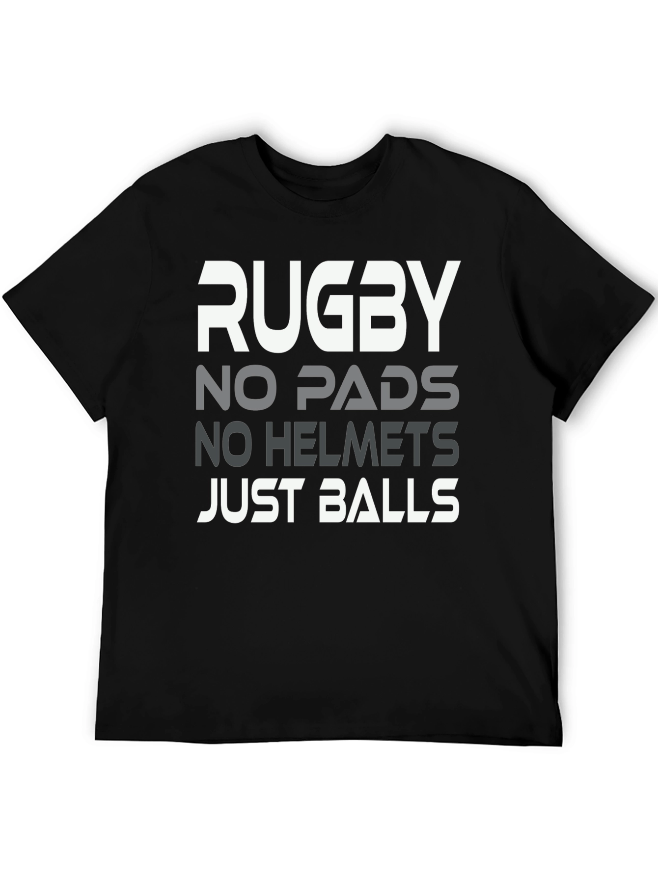 Rugby No Pads No Helmets Just Balls Graphic Tee