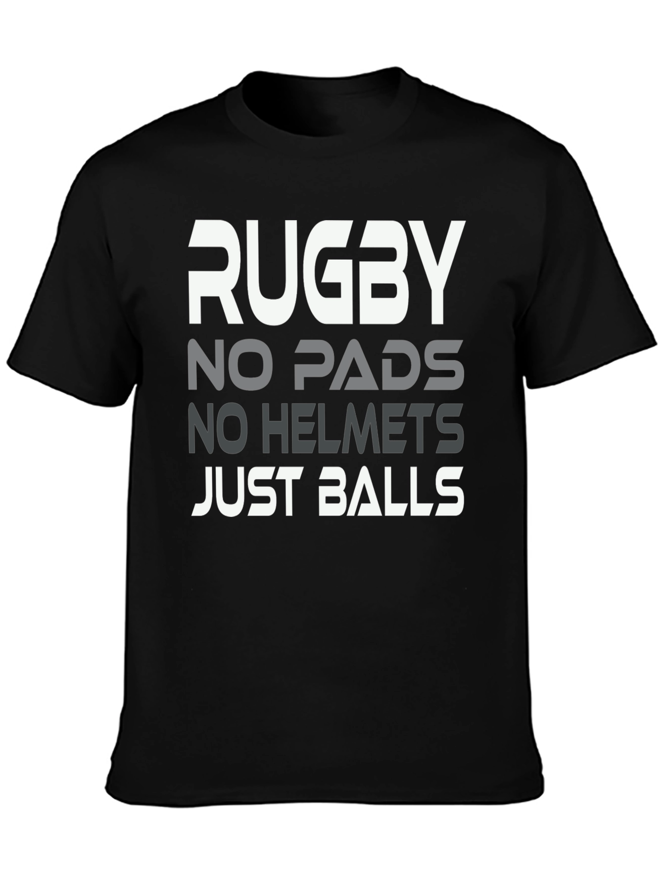 Rugby No Pads No Helmets Just Balls Graphic Tee