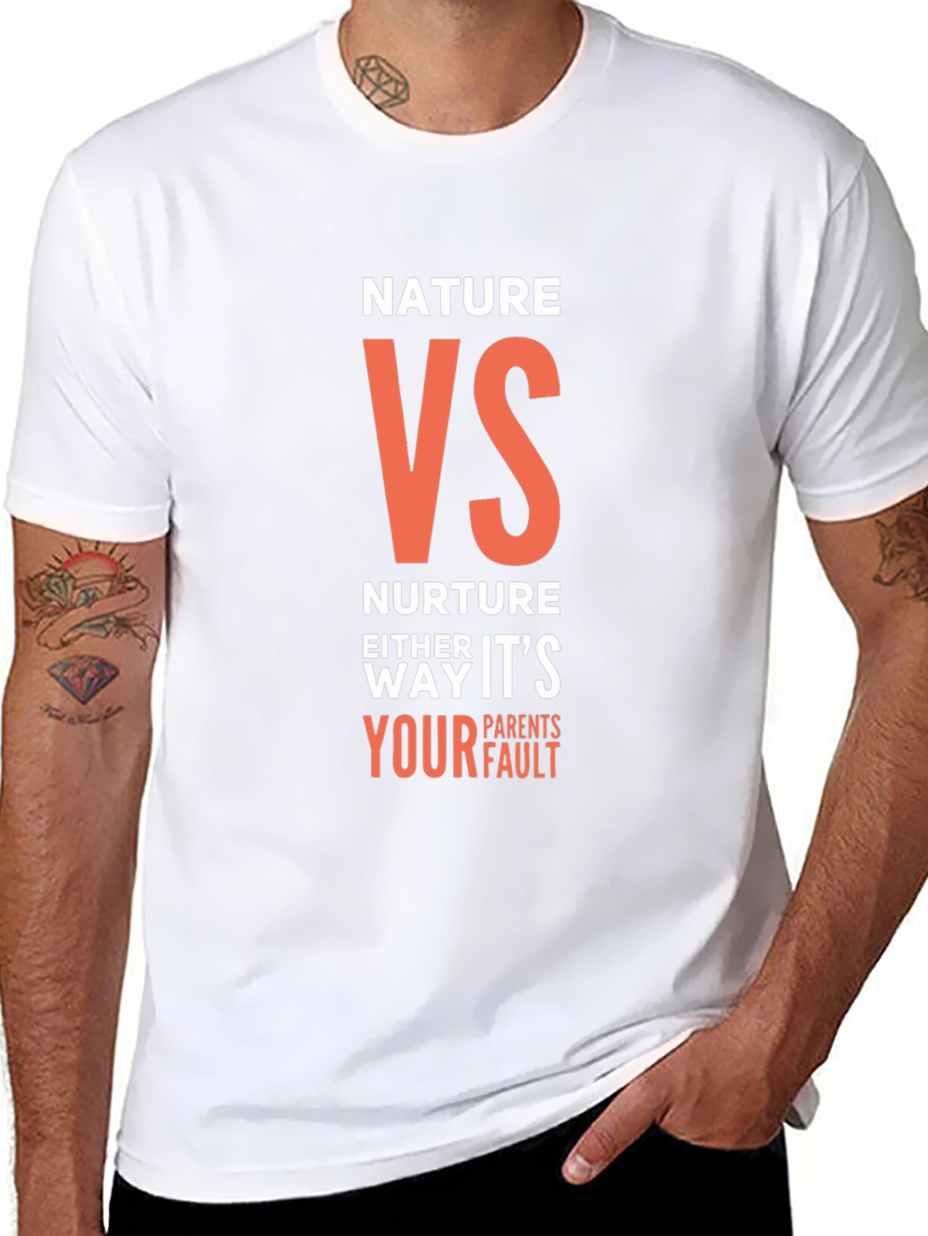 Nature VS Nurture T-Shirt - Funny Parent Blame Tee