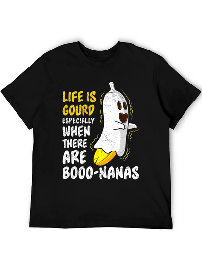 Life is Gourd T-Shirt Banana Halloween Graphic Tee