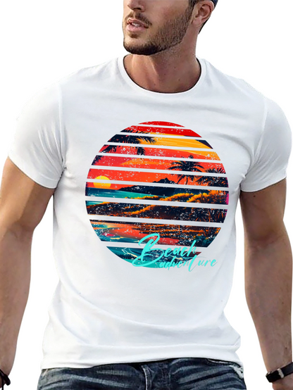 Retro Beach Adventure Graphic T-Shirt